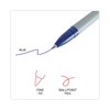 Universal Ballpoint Pen, Stick, Fine 0.7 mm, Blue Ink, Gray Barrel, 12PK UNV27421